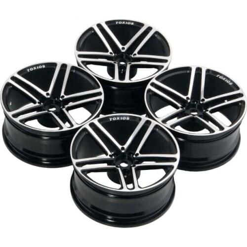 Free Shipping 4pcs 1/10 RC Drift Car Aluminium Alloy Wheel Hubs Metal Wheel Hubs for HSP Sakura CS D4 FW06 RC Car Black Blue Red