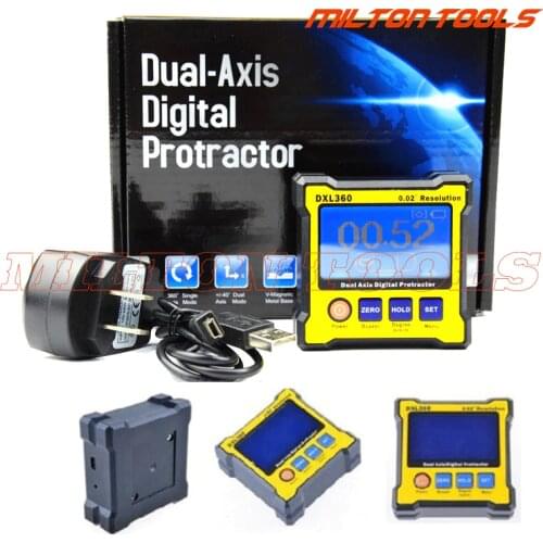 Digital Protractor Inclinometer DXL360 Dual Axis Level measure box Angle ruler Elevation meter