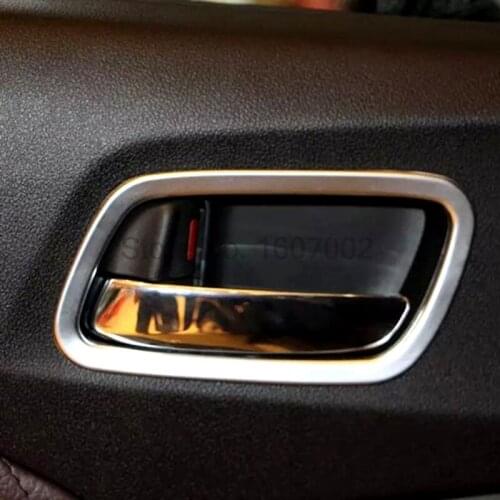 For Honda CRV CR-V 2015 2016 Chrome Car Interior Door Handle Bowl Ring Trim Cover Protective Decorative Accessories Sticker
