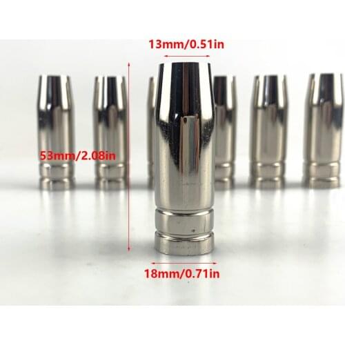MB15AK 14AK MIG/MAG Gas Nozzle Euro Style Welding Gun Tip Nozzle Shield Cup for Welding Torch