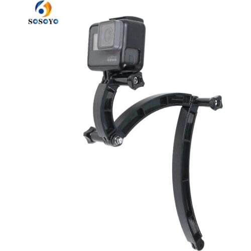 3 Ways Helmet Extension Arm Motorcycle Helmet Bracket Adjustable Rod For GoPro Hero 7 6 5 4 3 Xiaomi Yi Camera Accessories