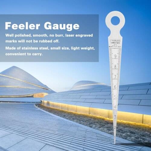 Stainless Steel Welding Taper Feeler Gauge Depth Ruler Hole Inspection For Measurer Tool Caliper