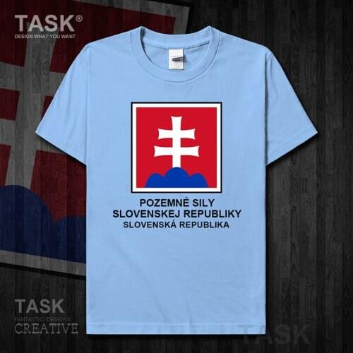 Army Slovak Republic Slovakia SVK Slovensko Tactical country Short sleeve new Tops t shirt Military Fashion summer sweatshirt 01