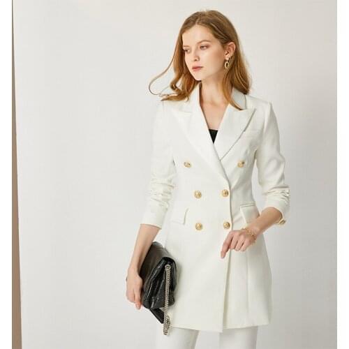 2021INS New Suit Jacket Skirt Black and White Red Three-Color Slim Commuting Atmosphere Satin Collar Dress