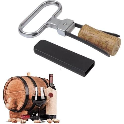 Two-Prong Wine Bottle Opener Corkscrew Remover Wine Opener Two-prong Bottle Puller Damaged Wine Old Remover Cork Cork Corks L7L0