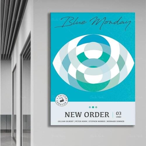 Blue Monday print | Music poster | DIGITAL DOWNLOAD