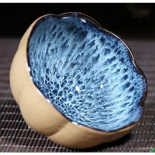 Retro Tea Cup Tea Bowl Creative Home Decor Vintage Drinkware Teacup Japanese Coarse Pottery Tea Master Bowl