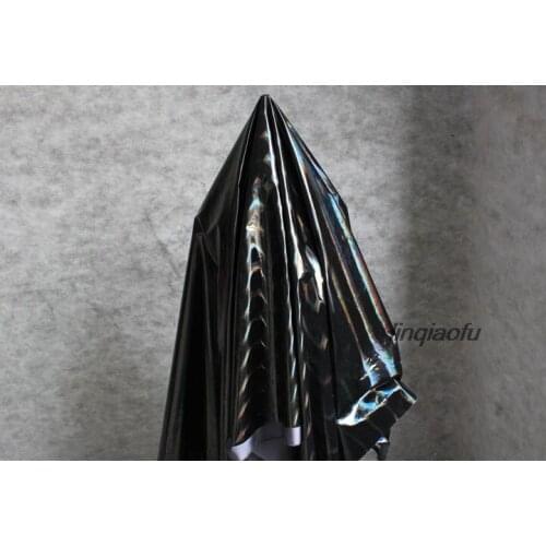 Reflective cool laser blue light down jacket soft waterproof cloth Reflective cloth creative laser clothing fabric