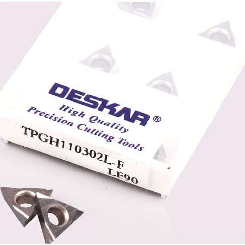 10pcs TPGH080202L F LF90 TPGH090202L F LF90 TPGH110302L F LF90 CNC lathe tools Carbide turning inserts Cermet high-quality blade