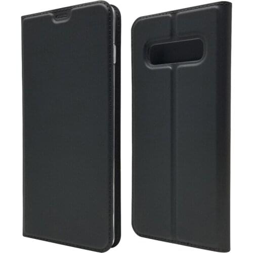 Ultra Slim Magnetic Case For Samsung Galaxy S10 Plus Flip Stand Cover with card slots Fundas Protective Shell