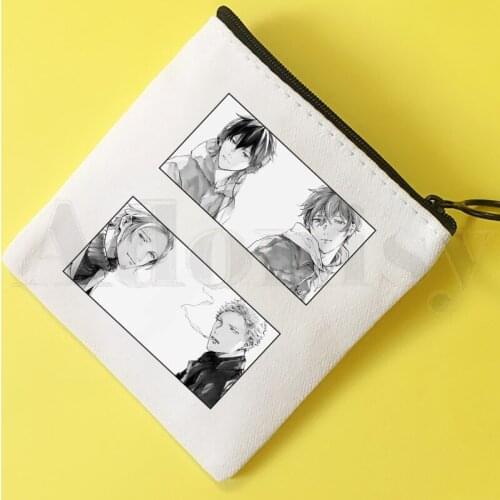 Yaoi Bl Given Anime Manga Music Mafuyu Cute Mini Coin Purse Canvas Student Wallet Coin Case Zipper Hand Female Key Case