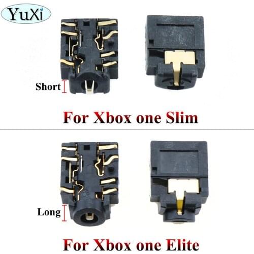 YuXi For Xbox one Slim Elite Controller 3.5mm Headset Plug Port Socket Headphone Jack Plug Port Wireless Controller Repair Part