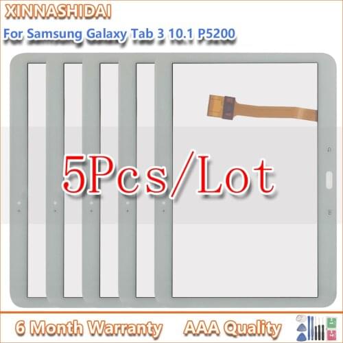 5pcs/lot Touch Screen Digitizer Glass Tools for Samsung Galaxy TAB 3 GT-P5200 P5210 P5220 Protective Glass Protector