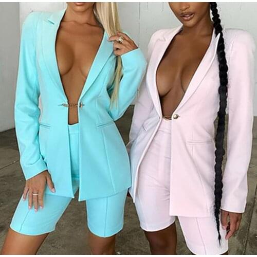 2021 Women Blazer Women Jackets Coats Elegant Office Workwear New Fashion Slim Solid Suit Jacket Ladies Casual Blazer