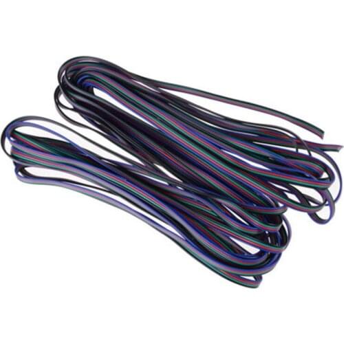 1m 5m 10m 4 PIN RGB Led Wire Cable LED RGB Cable Extension Wire Cord For RGB 3528 5050 5630 7020