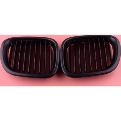 1 Pair Matte Black Car Front Kidney Bumper Grille Fit for BMW Z3 1996-2001 2002 51138397503 51138397504 51138412949 51138412950
