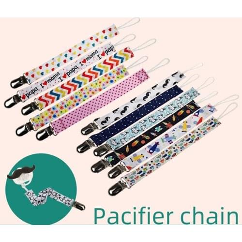 1 Pc Baby Pacifier Chain with String Baby Clip Holder Nursing Teether Dummy Soother Nipple Leash Strap 8 Styles Pacifier Clips