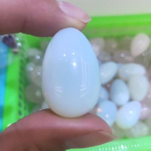 1pcs Egg Shaped Stone Natural Healing Crystal Kegel Massage Accessory Minerale Gemstone Reiki Home Decoration