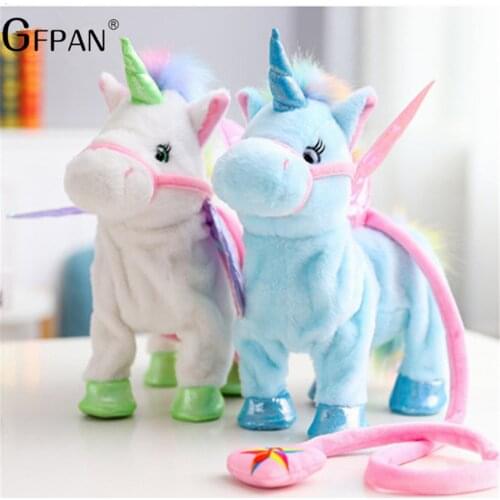 2020 1pc Electric Walking Unicorn Plush Toy