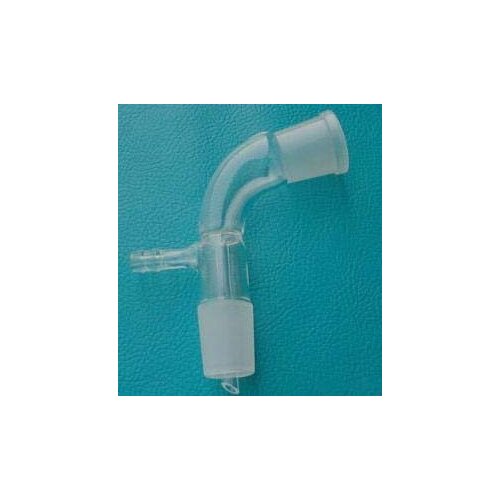 29/32,Glass Vacuum take-off Adapter,105 Bend,Borosilicate Glass,Lab Glassware