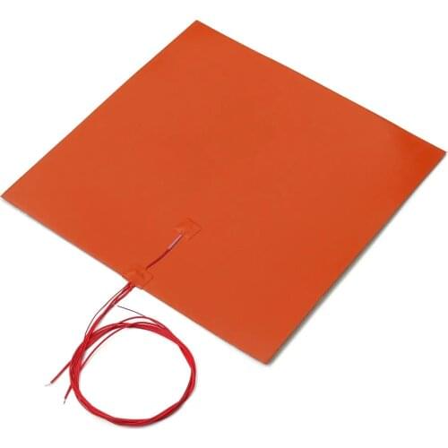 800x800mm 120v 2500w Silicone Rubber Heater 3d Printer Bed Heater with 3M Adhesive and 100K Thermistor