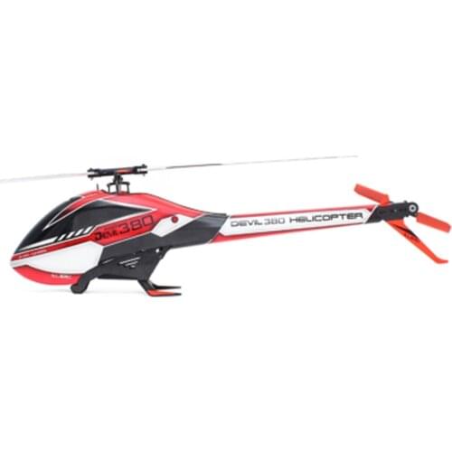 ALZRC Devil 380 FAST FBL 6CH 3D Red/Yellow Flying RC Helicopter Kit Indoor Outdoor Toys For Children Kids Gifts