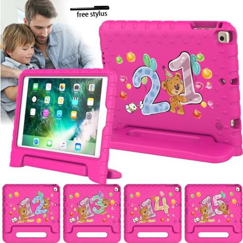 Case for Ipad Mini 1 2 3 4 5, Kids Safe Case for IPad 2 3 4/IPad 5th 6th EVA Materials Tablet Cover + Free Stylus