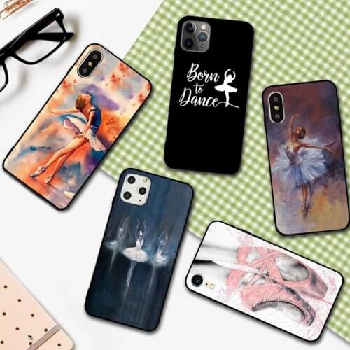YNDFCNB Ballerina Dance Ballet Girl Phone Case for iPhone 11 12 pro XS MAX 8 7 6 6S Plus X 5S SE 2020 XR cover