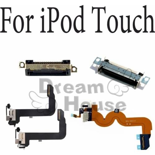 Black White USB Charger Dock Connector Plug Flex Cable For ipod Touch 5 6 Replacement Power Port