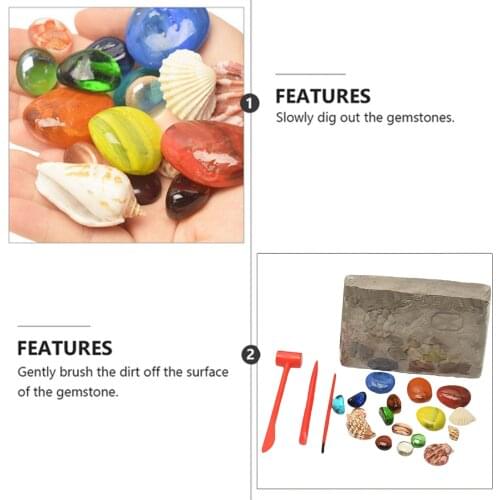 Precious Stones Excavation Archeology Kit Up Fossils Treasure