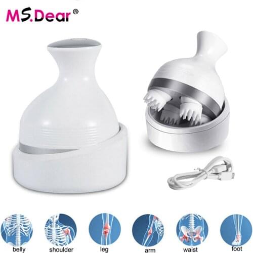 Electric Head Massager Waterproof Wireless Scalp Massager Body Massage Deep Tissue Kneading Massage Prevent Hair Loss Tool
