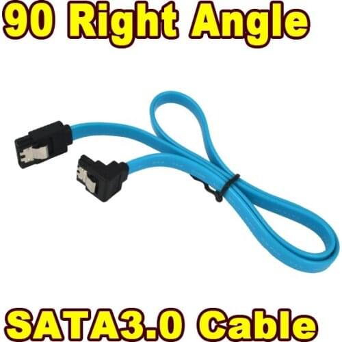 Kebidumei Super Speed 90 Right Angle SATA 50CM Straight 3.0 Cable 6GB/s SATA III Cable Flat Data Cord for HDD SSD Dropshipping