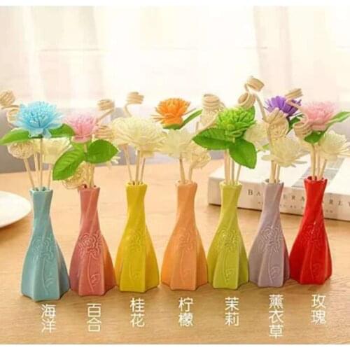 Creative Ceramic Aromatherapy Bottle Air Aromatherapy Living Room Office Portable Fragrance Scent No Fire Essential Oil Decor