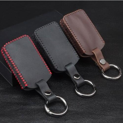Leather Car Remote Key Cover Case For Mazda 3 Alexa CX-30 CX30 CX5 CX 5 CX-5 CX8 CX9 CX4 2019 2020 Smart 3/4 Button Accessories