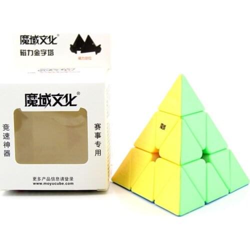 MoYu Pyramid Magnetic Version Magic Cube Professional Game Toy Cubo Magico Adult Children Educationa Rotating Puzzle Toy Gift