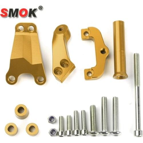 Motorcycle For Kawasaki ER6N 2013-2015 CNC Aluminum Alloy Adjustable Motorcycle Steering Stabilizer Damper Bracket Mount Kit