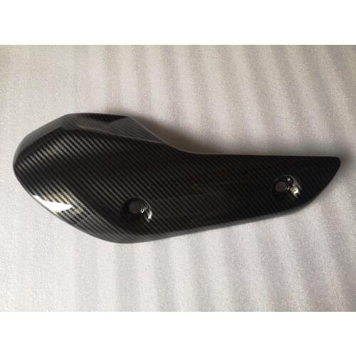 Motorcycle Exhaust Pipe Cover Cowl For Yamaha TMAX T MAX 530 T-MAX 560 2017 2018 2019 2020 carbon look surface