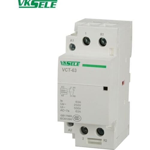 BCH8-63 VCT - 63A 2 Pole 2NO / 2NC 220v Single Phase Modular AC Magnetic Contactor