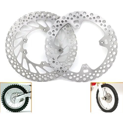Mooreaxe Motorcycle Front Rear Brake Disc Rotor Scooter Disc For Honda CR 125E 125R 250R 02-08 CRF 250R 250X 450R 450X 04-12