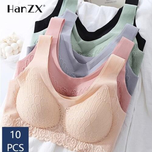 Dropshipping Vip Link 10pcs Latex Bra Seamless Bras For Women Underwear BH Push Up Bralette With Pad Vest Top Bra