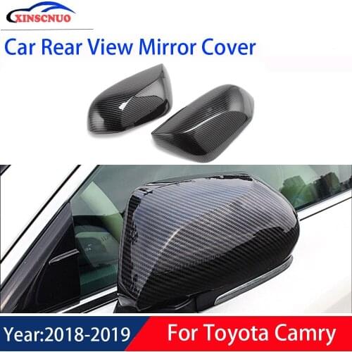 XINSCNUO 1 Pair Car Rear View Mirror Cover For Toyota Camry 2018 2019 2020 Mirror Covers Caps Replacement