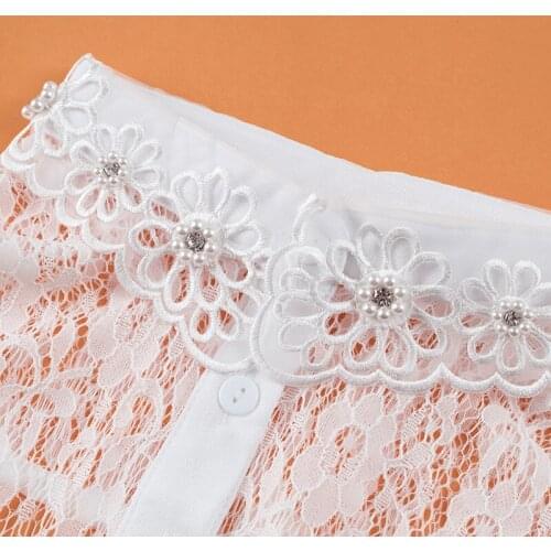 2020 Black White Shirt Fake Collars for Women Vintage Detachable Collar Lapel Blouse Top Girls False Collar Neckwear Faux Col