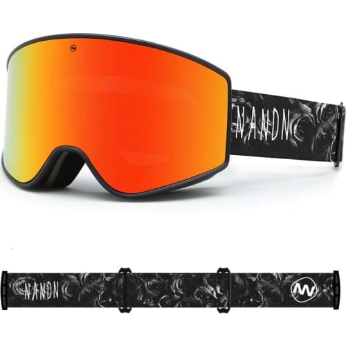 Winter Sports Ski Goggles Double Layers Lens UV400 Anti-fog Big Ski Mask Glasses Skiing Eyewear Snow Men Women Snowboard Goggle