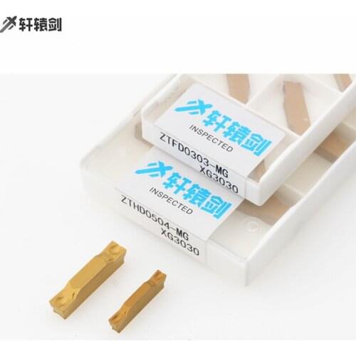 ZTFD0303-MG XMH35 XG3030 Carbide Inserts Slotted 3MM Turning Tool for CNC Lathe Stainless Steel Tools