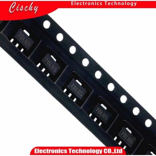 10pcs 78L05 SOT89 SOT-89 SOT SMD 5V three-terminal regulator patch transistor