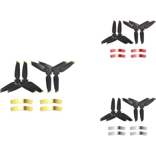 4PCS Propeller for DJI FPV Combo Drone Accessory Fens Props Wing Quick Release Cover Protective Kit with Stickers