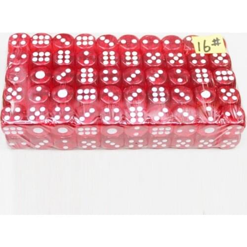 50PCS Red/Blue/Green Digital Dice Puzzle Game Send Children4 Sided Die 16mm*16mm