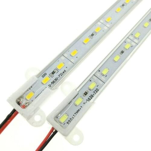 50pcs LED Rigid Bar Light Outdoor Waterproof 12V 24V LED Hard Strip Red/ Green/ Blue 5630 Guardrail Subway Billboard Lightbox