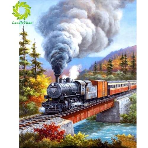 DIY 5D Diamond Painting Train Full Diamond Embroidery Sale Picture Of Rhinestones For Festival Gifts Home Decoration