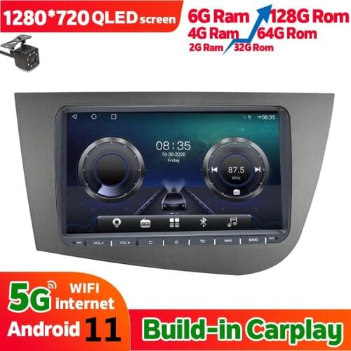 6GB Ram 128GB Rom Car Radio Navigation GPS For SEAT LEON 2005 Android 11 Stereo DSP Head Unit Autoradio Multimedia Video Player